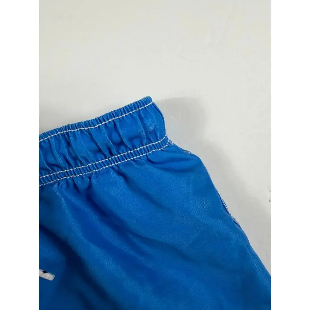 Mini Boden Shark Swim Trunks Blue Size 7-8 swim shorts